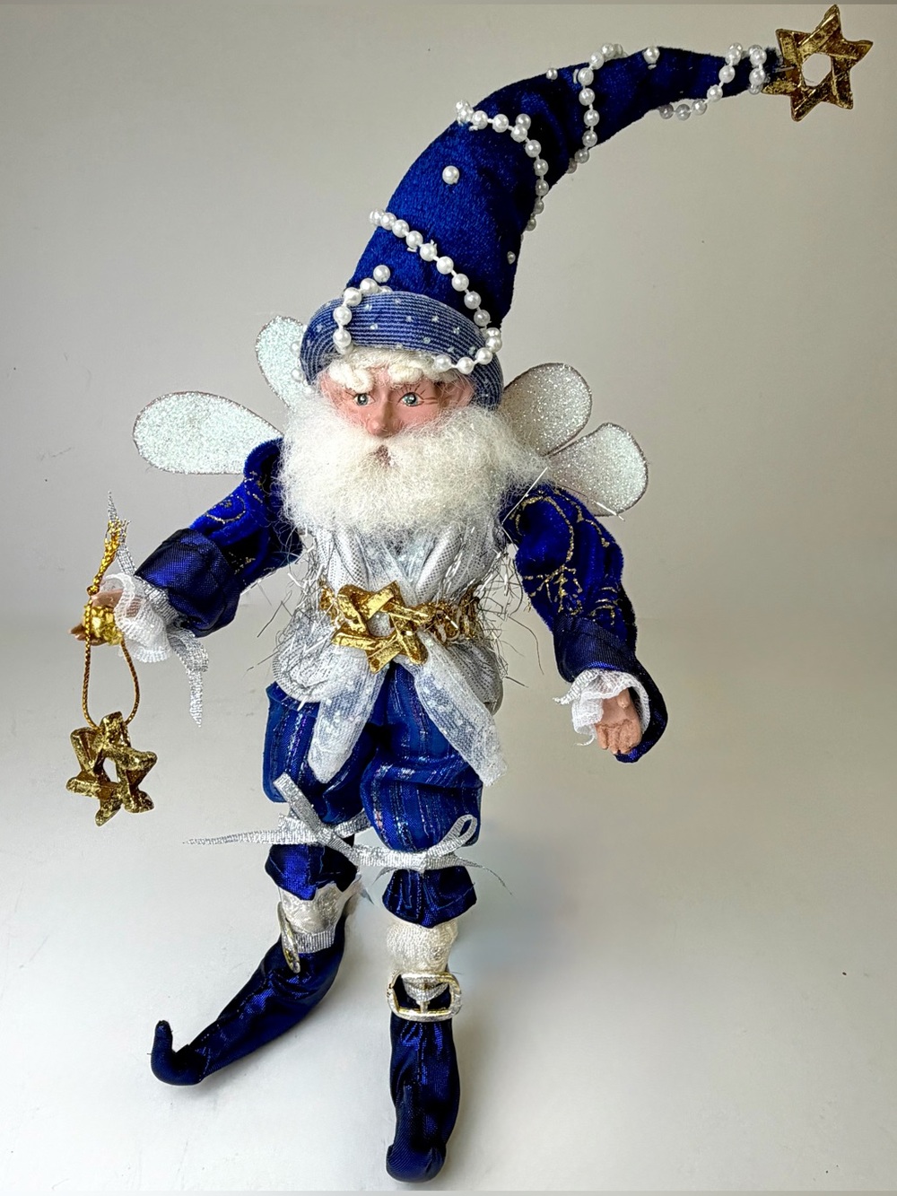 Rare Mark Roberts 13” Hanukkah Fairy Elf Star of David Retired Collectible Decor